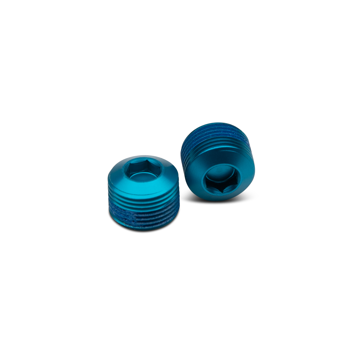 Crankbrothers Hex End Cap Kit bouchon pédale Black alu