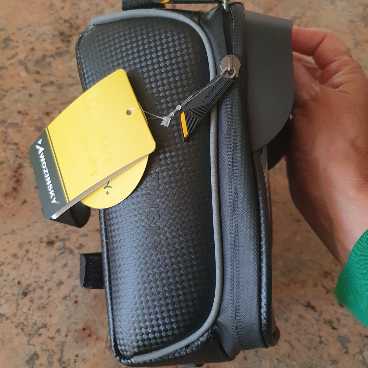 Wozinsky Sacoches de cadre sacoche vélo 2 L noir smartphone