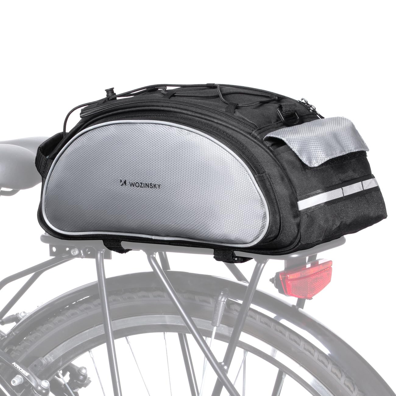 Wozinsky Sacoche Porte-Bagages Vélo 13L Noir Étanche