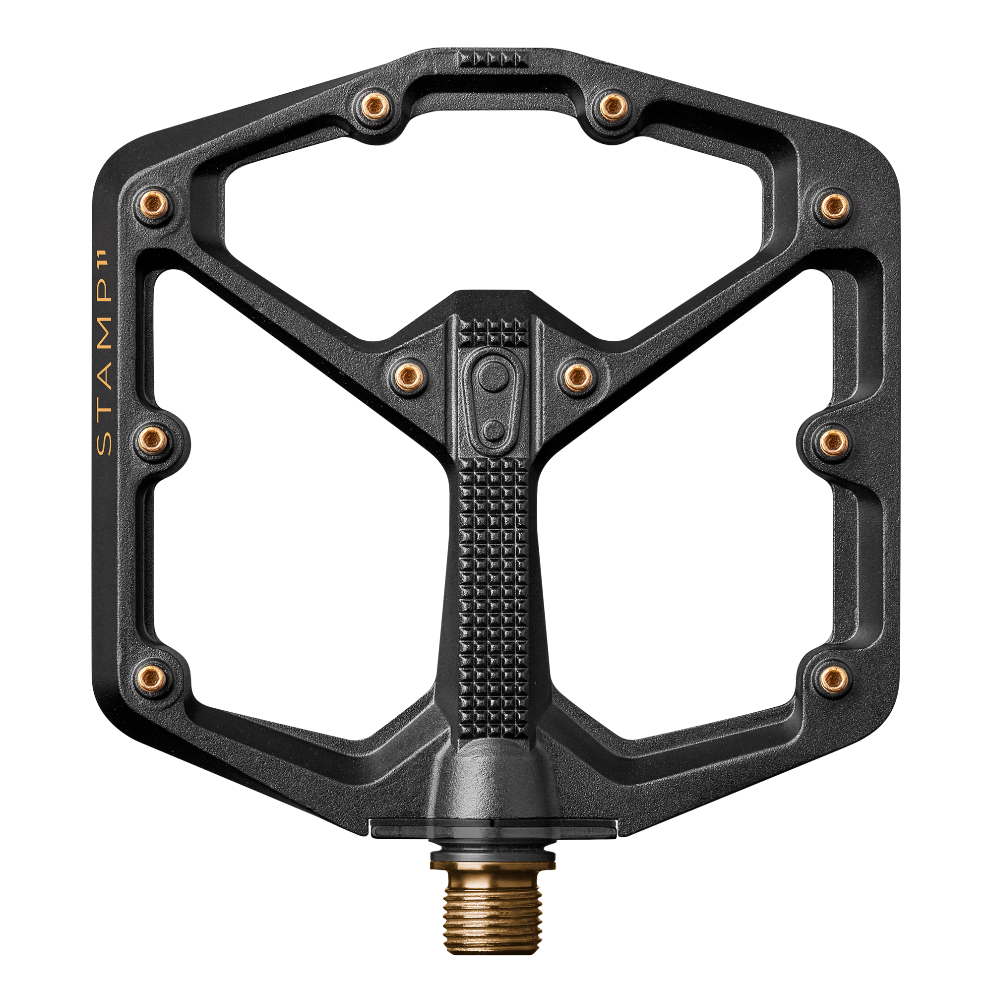 Crankbrothers Stamp 11 Large Pédales Plates Titane Noir/Or
