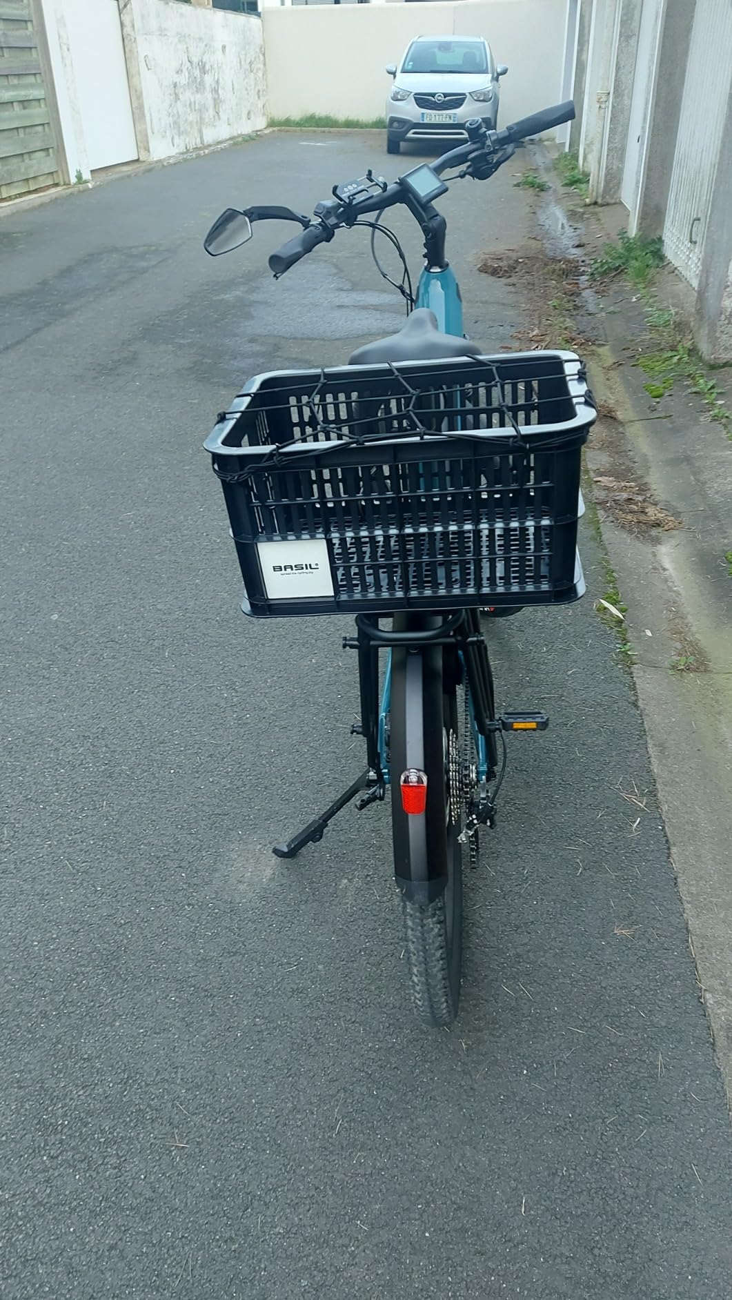 Basil Crate caisse vélo noir 40 litres plastique recyclé