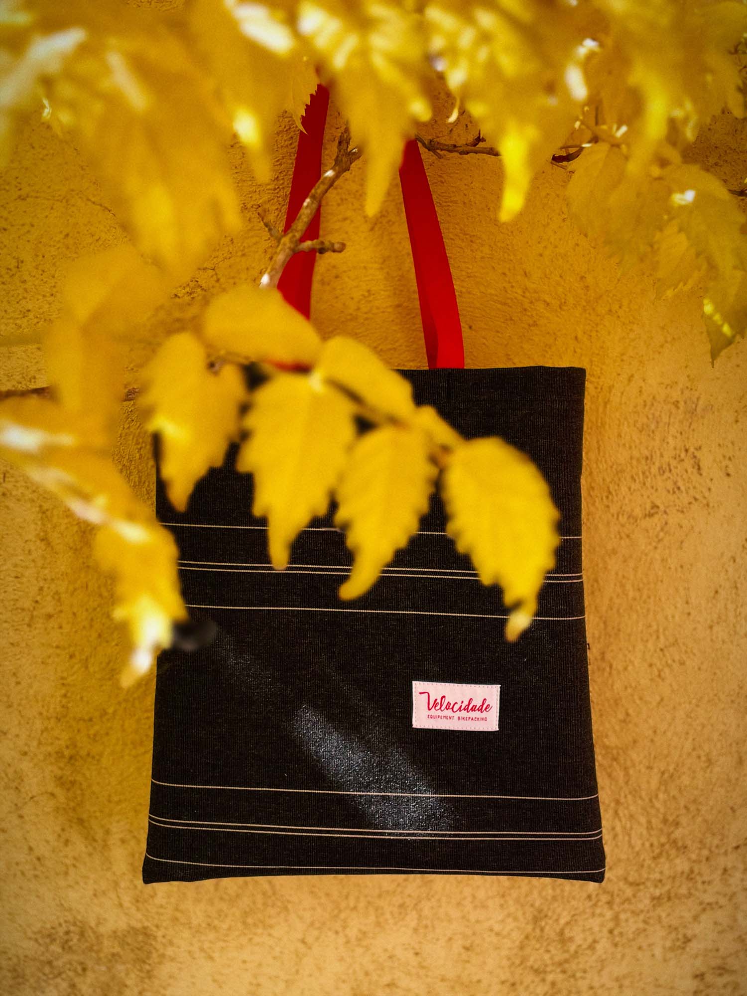 Atelier Velocidade Fourre-tout tote bag toile Noir courses ville