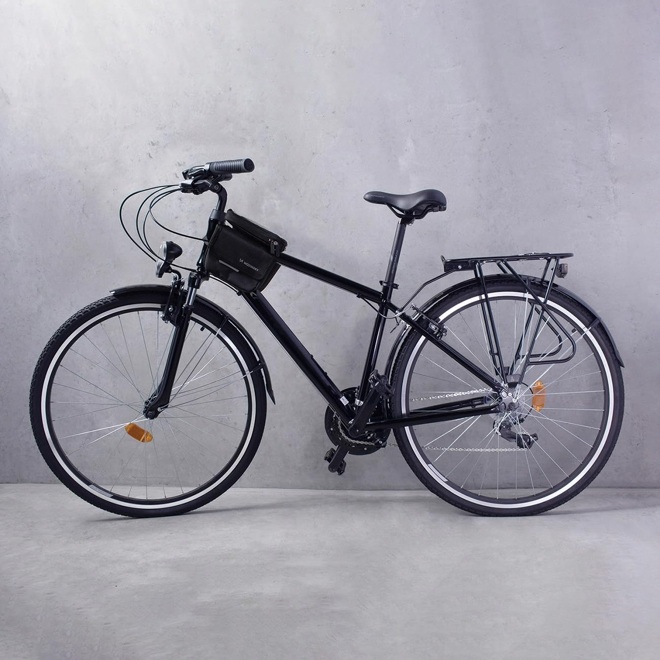Wozinsky Sacoche de Cadre Vélo Étanche 1,5 L Noir