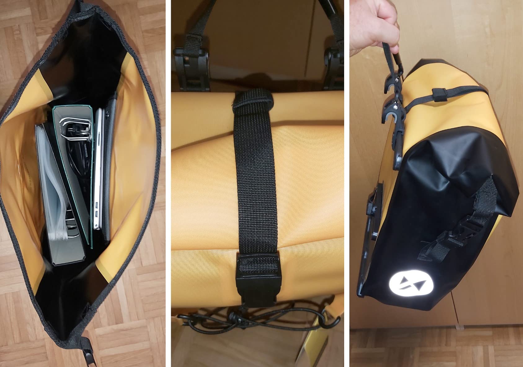 Wozinsky WBB24YE sac étanche porte-bagages 25L jaune