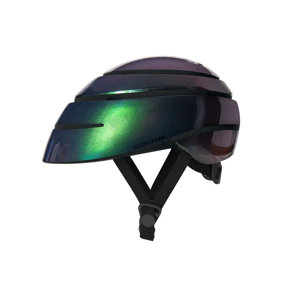 Closca Loop casque vélo pliable Chameleon Green taille M