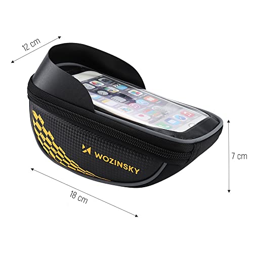 Wozinsky Sacs de guidon sacoche vélo 1 L étanche tactile