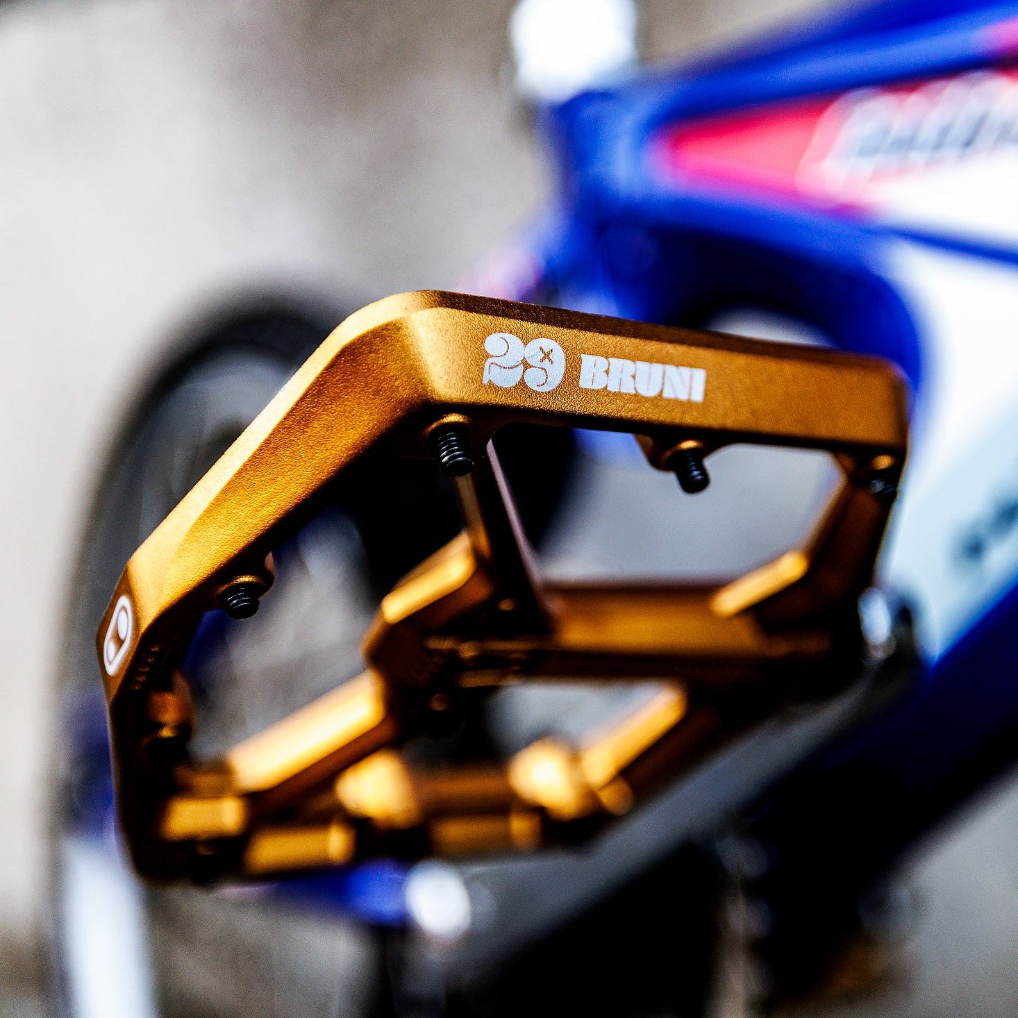 Crankbrothers Stamp 7 Small pédales plates Bruni bronze alu