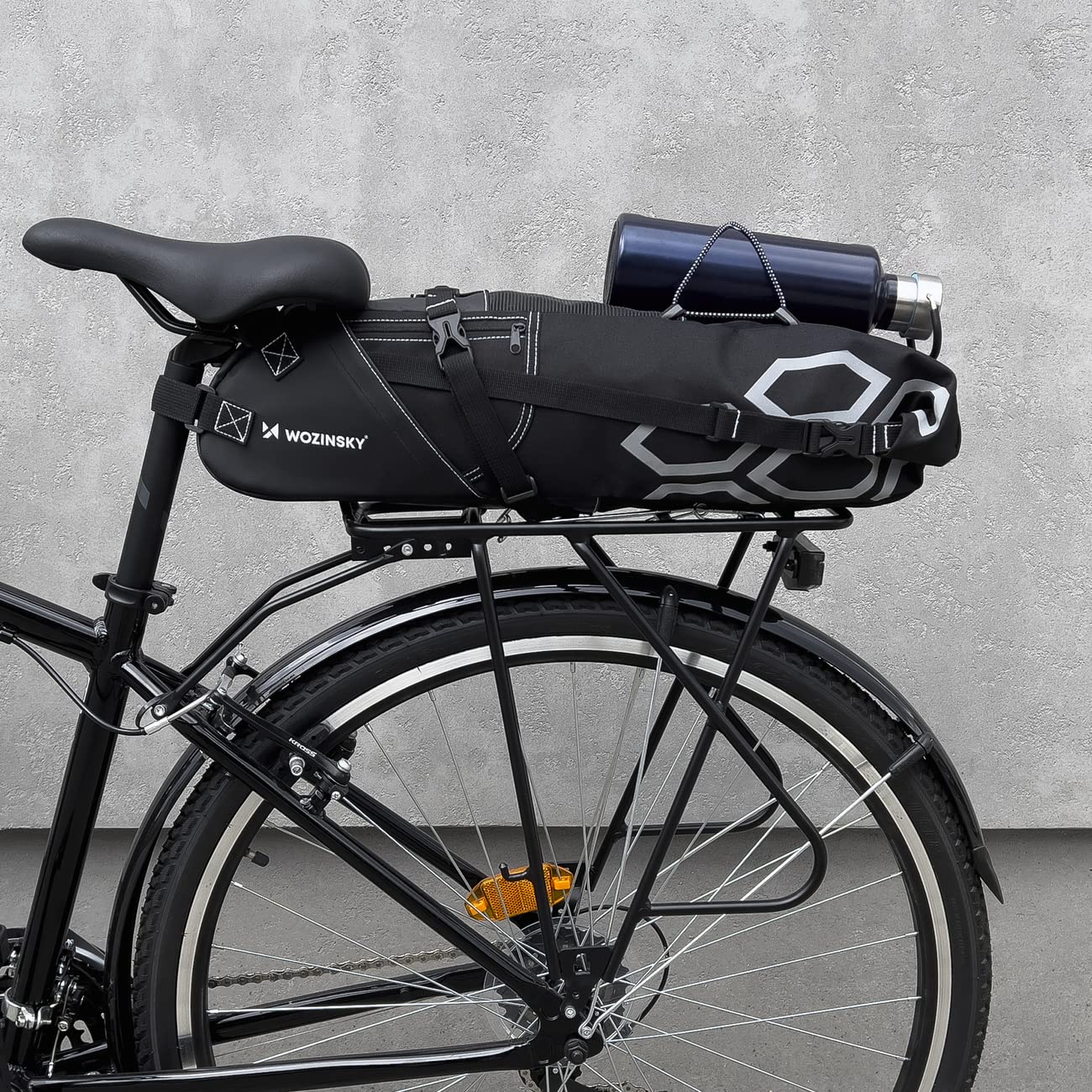 Wozinsky Sacoche Selle Vélo Étanche 12 L Noire