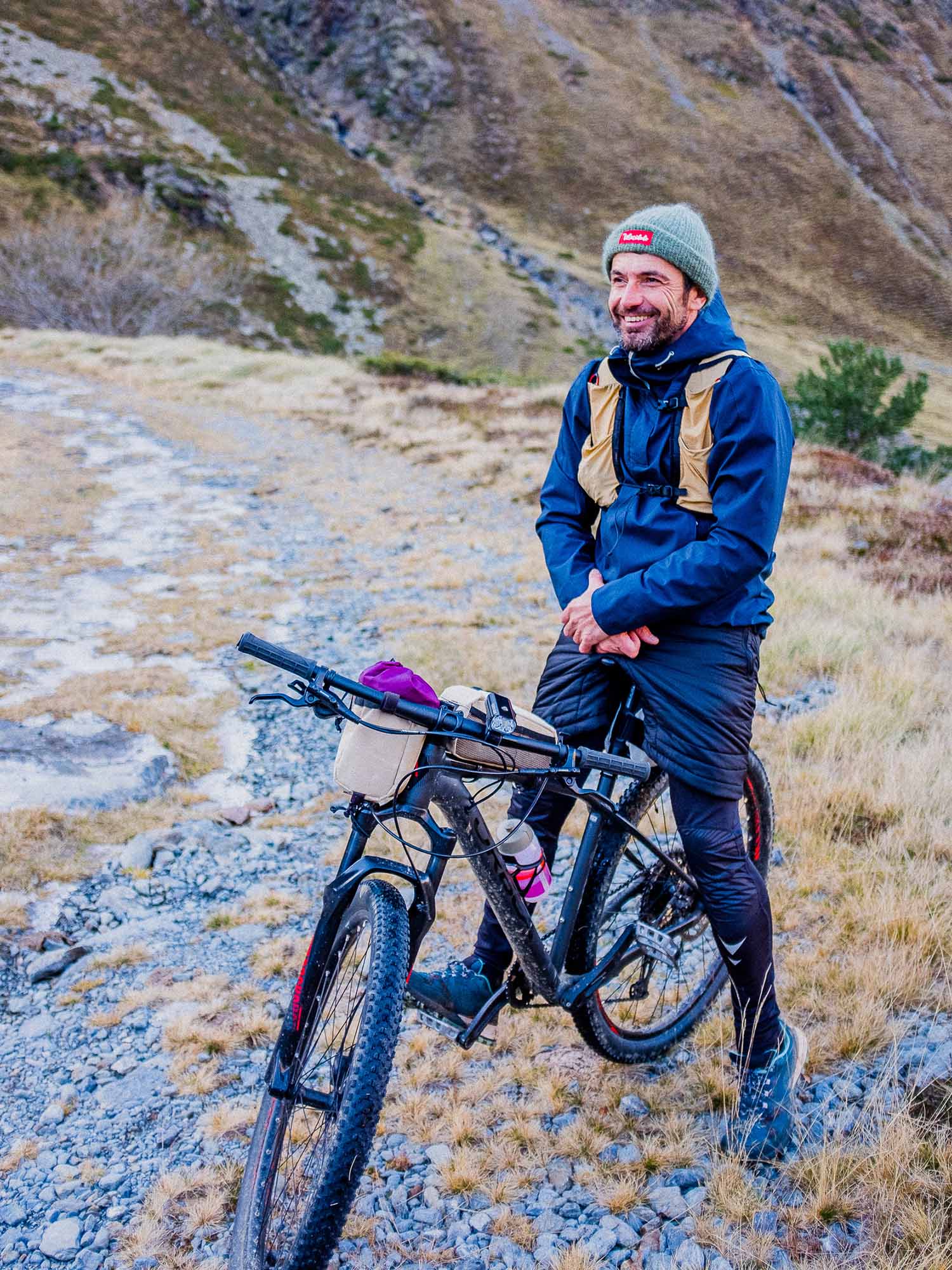 Atelier Velocidade Desman sacoche guidon vélo charbon