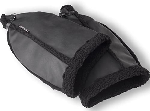 Basil manchons vélo hiver sherpa noir protège-mains