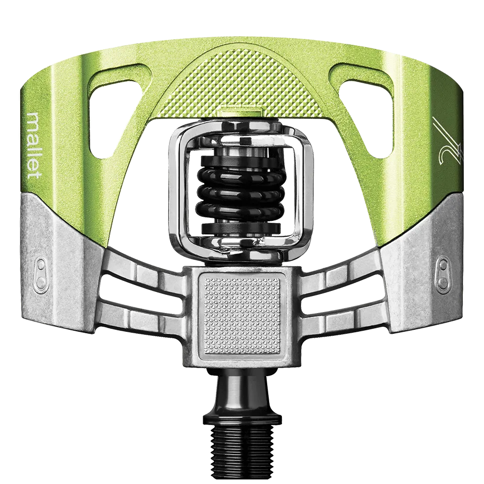 Crankbrothers Mallet 2 pédales automatiques vert alu
