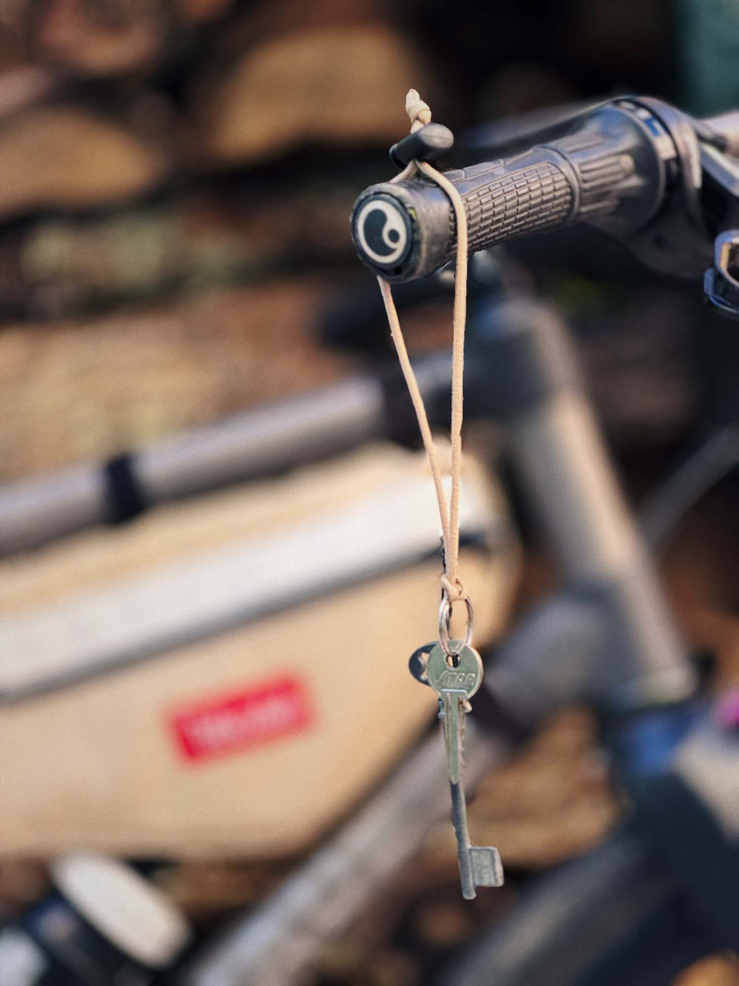 Atelier Velocidade Porte-clés sangle dépannage vélo beige