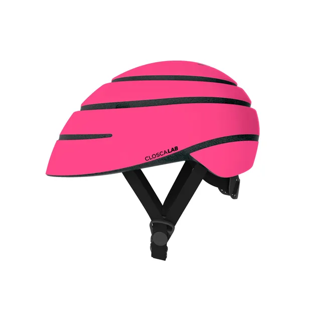 Closca Helmet Loop Lab casque vélo rose fluo pliable