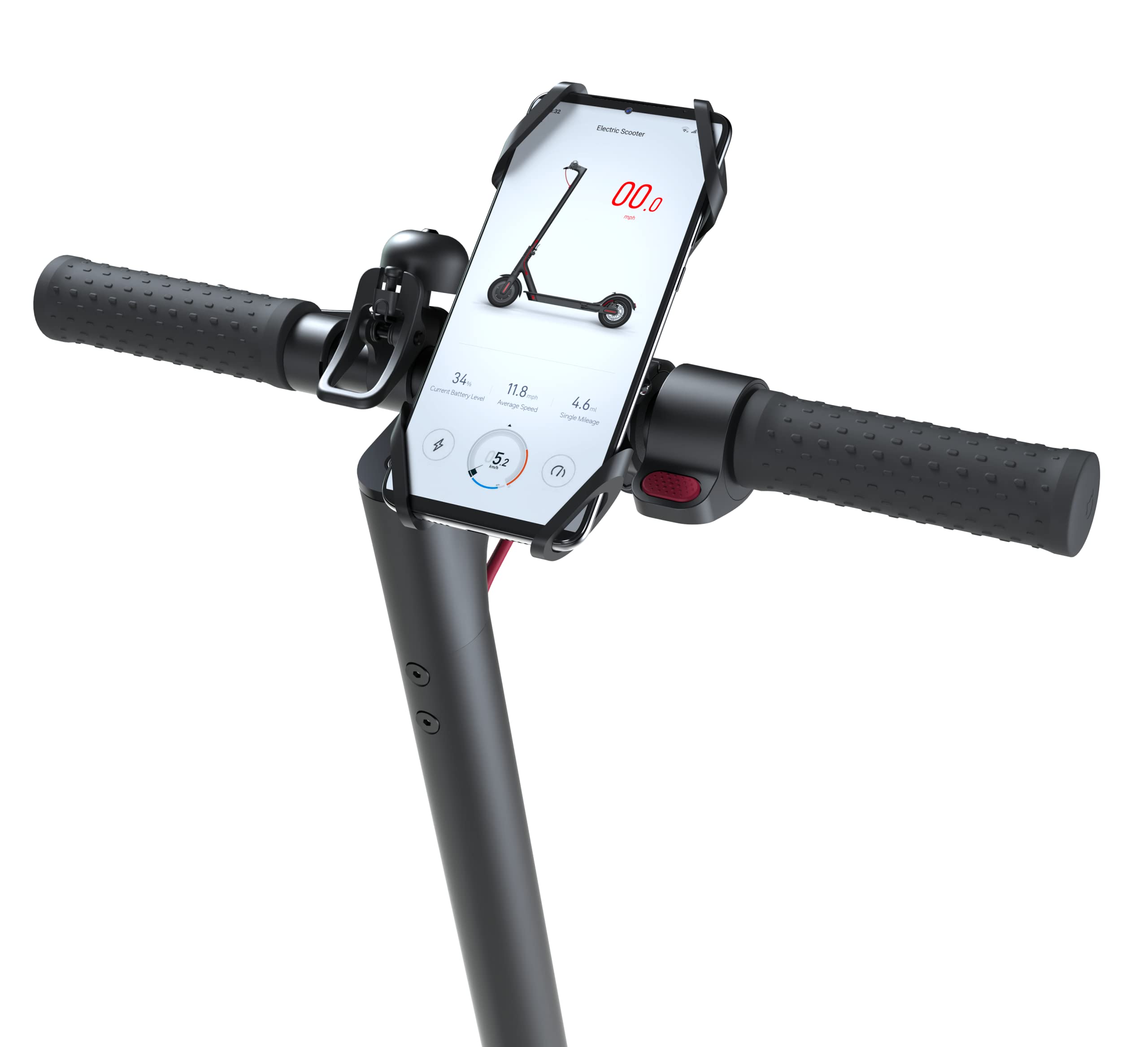 CASR Support Téléphone Trottinette Vélo Noir 6,7 Pouces