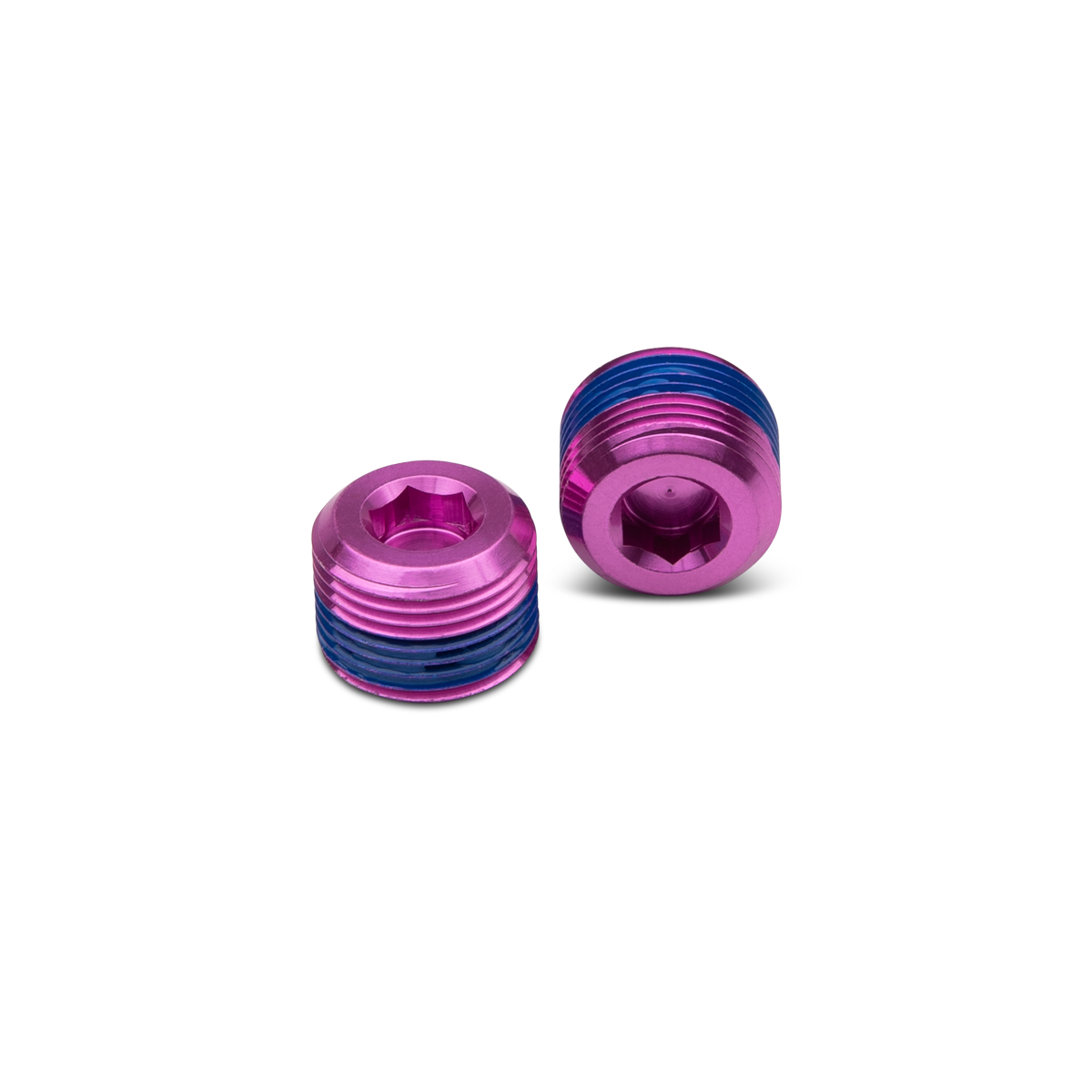 Crankbrothers Hex End Cap Kit bouchon pédale Black alu