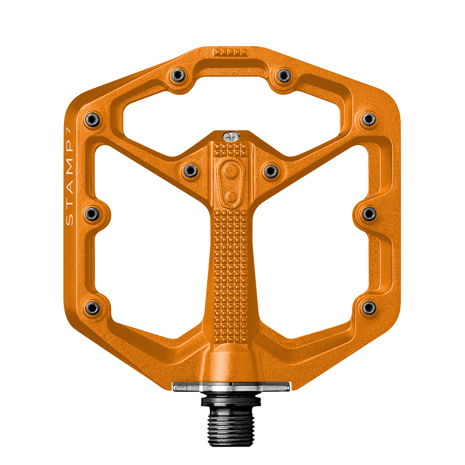 Crankbrothers Stamp 7 Small pédales plates bleu électrique alu
