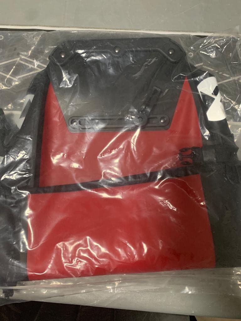 Wozinsky sacoche voyage étanche porte-bagages 25L rouge