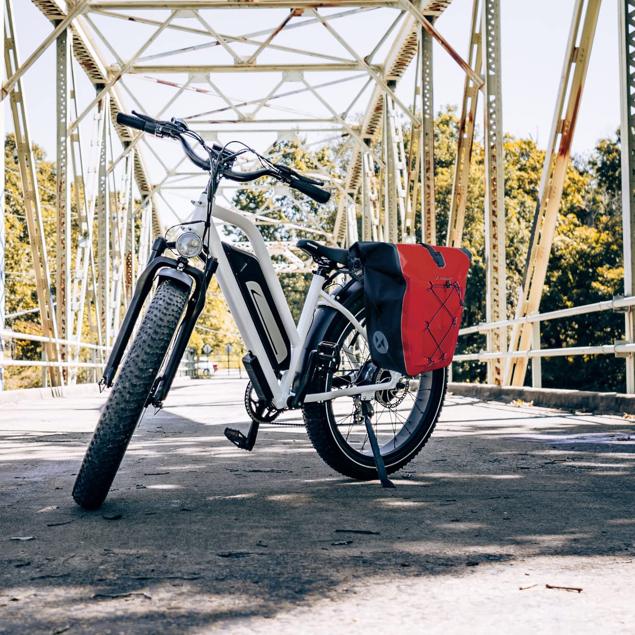 Wozinsky sacoche voyage étanche porte-bagages 25L rouge