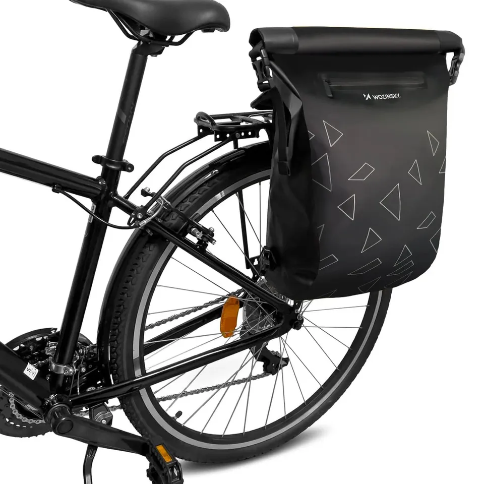 Wozinsky sacoche vélo étanche 23 L noire