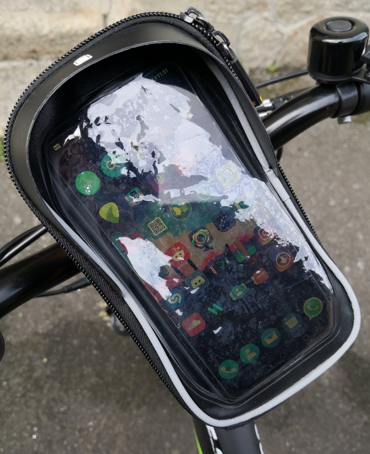 Wozinsky Sacs de guidon sacoche vélo 1 L étanche tactile