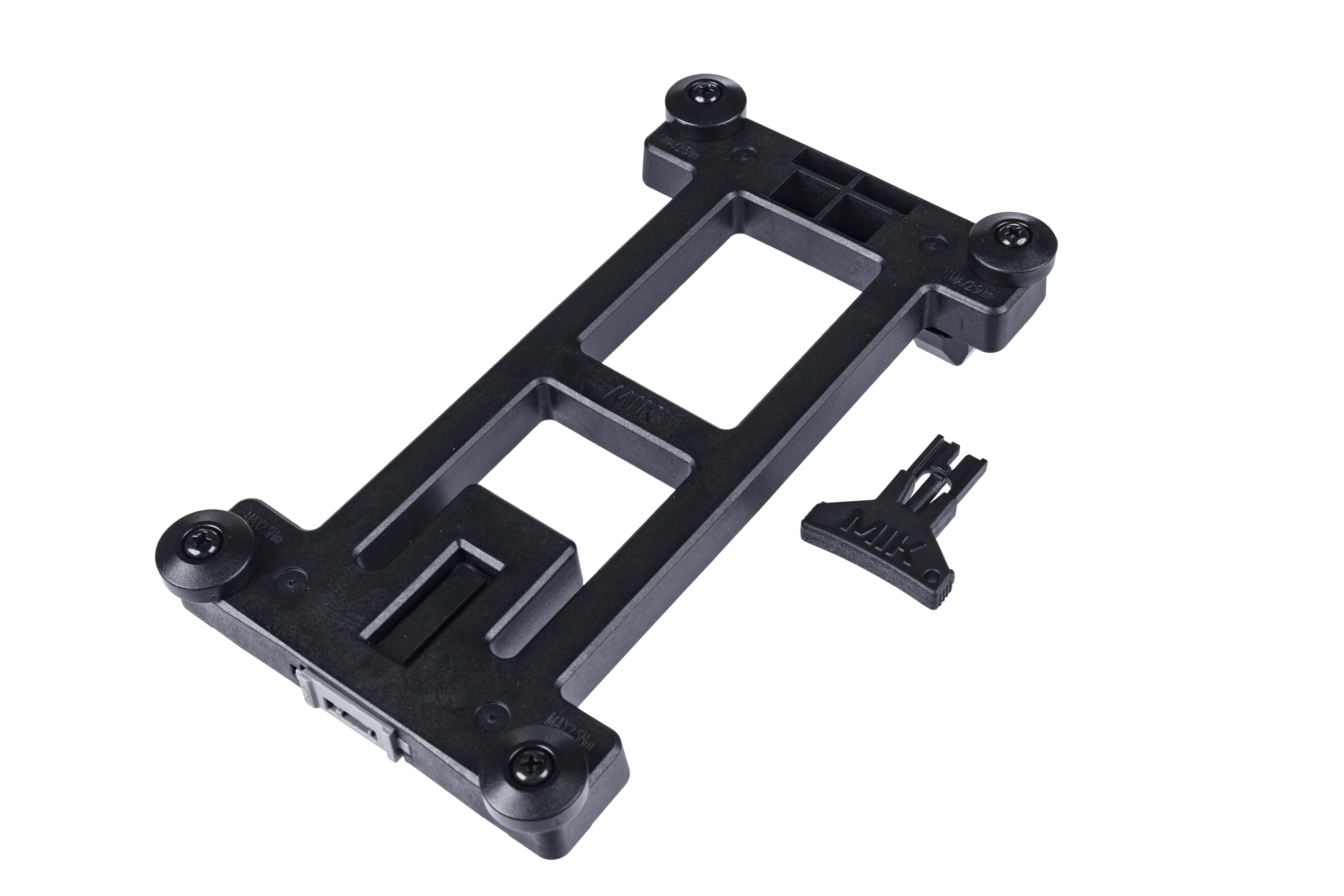 Basil MIK Plaque Adaptateur Noir 21x12x3 cm Porte-Bagages