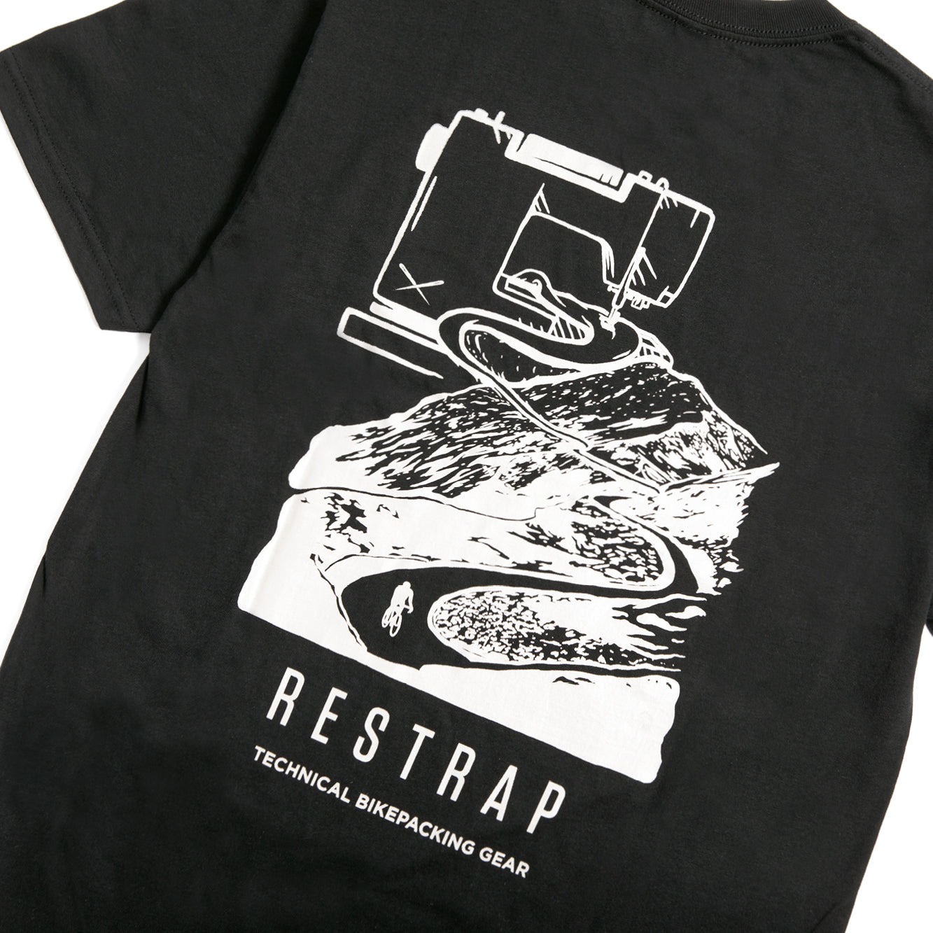 Restrap T-Shirt t-shirt vélo noir coton taille L