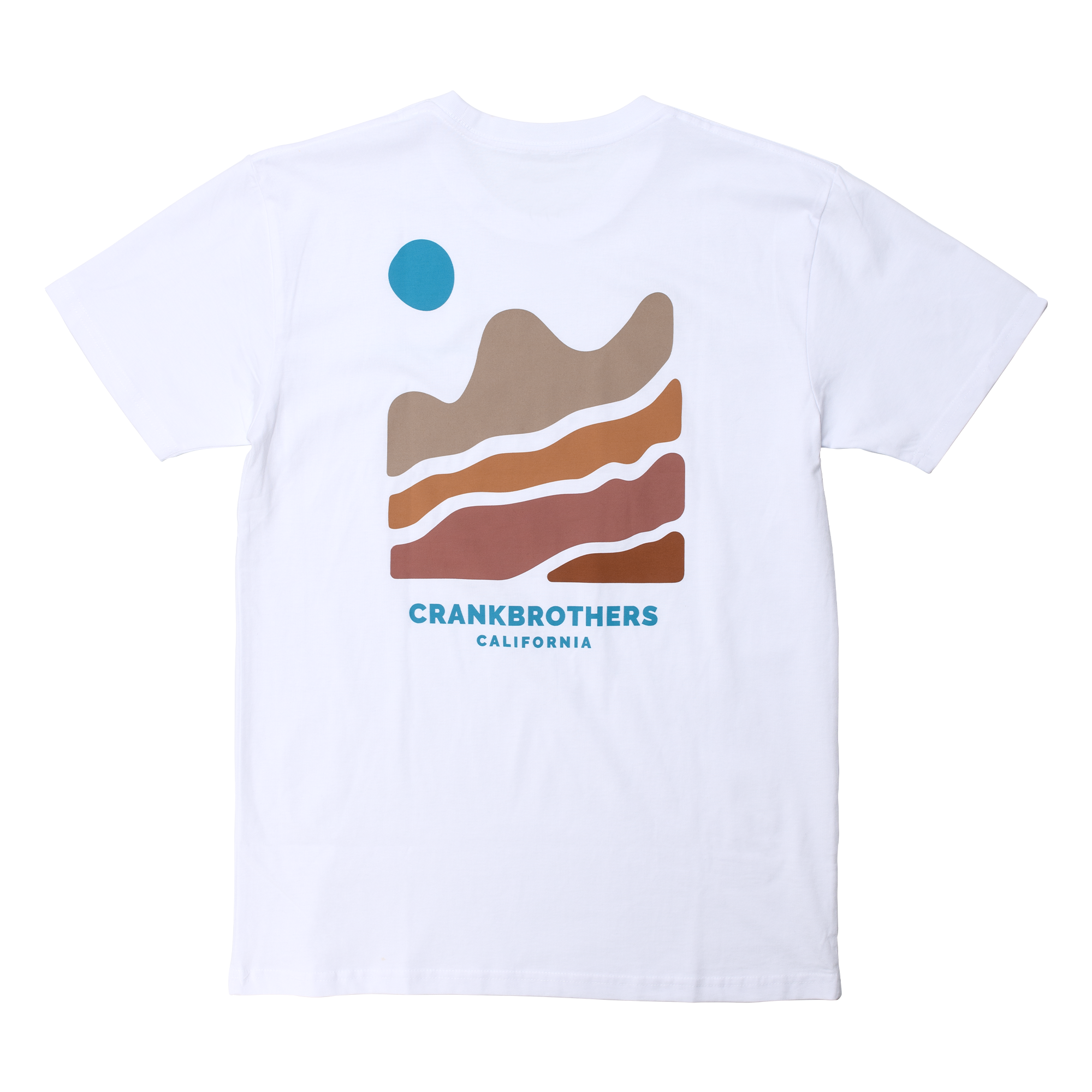 Crankbrothers Big Bend Tee T-Shirt Blanc 100% Coton