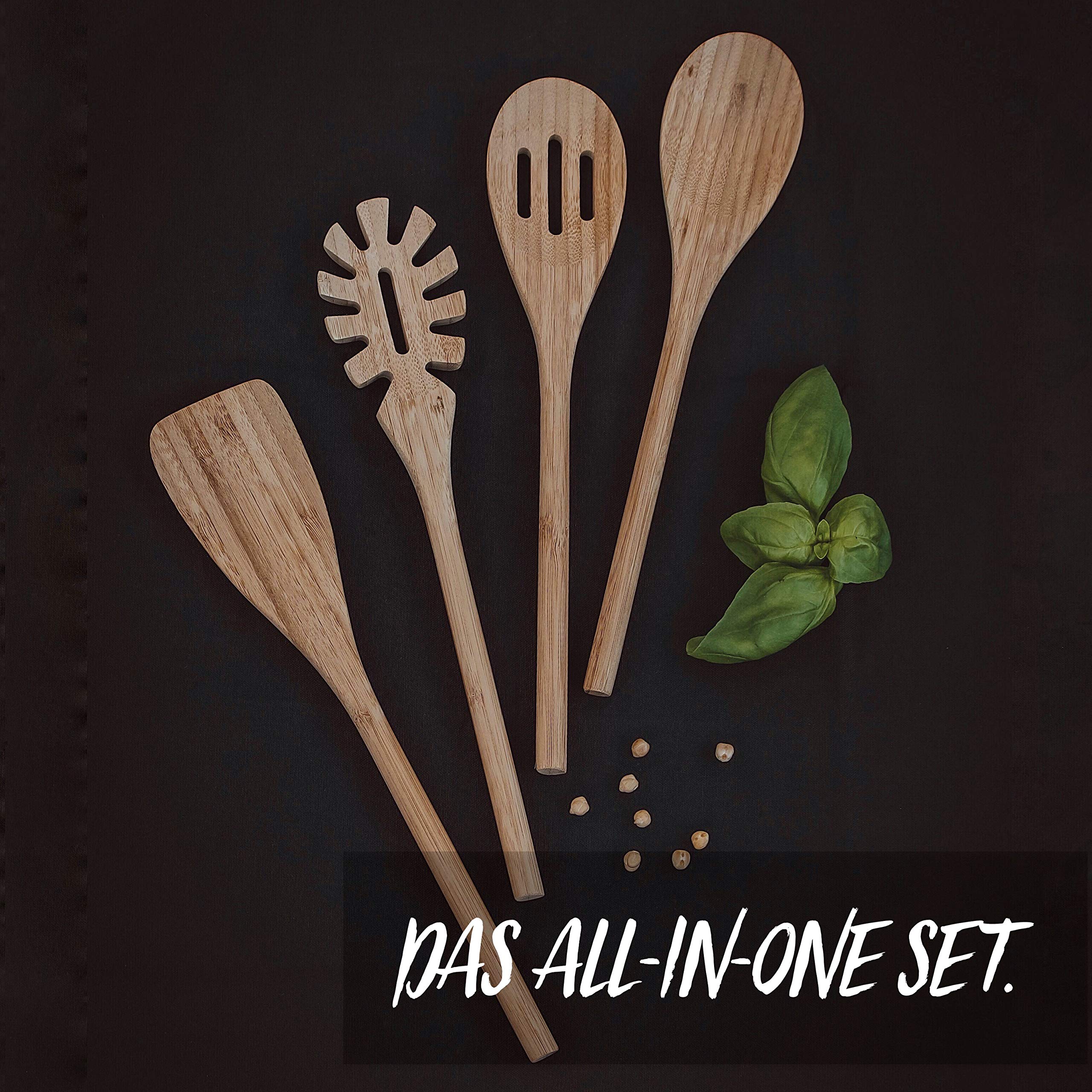Basil Kit 4 ustensiles cuisine bambou naturel