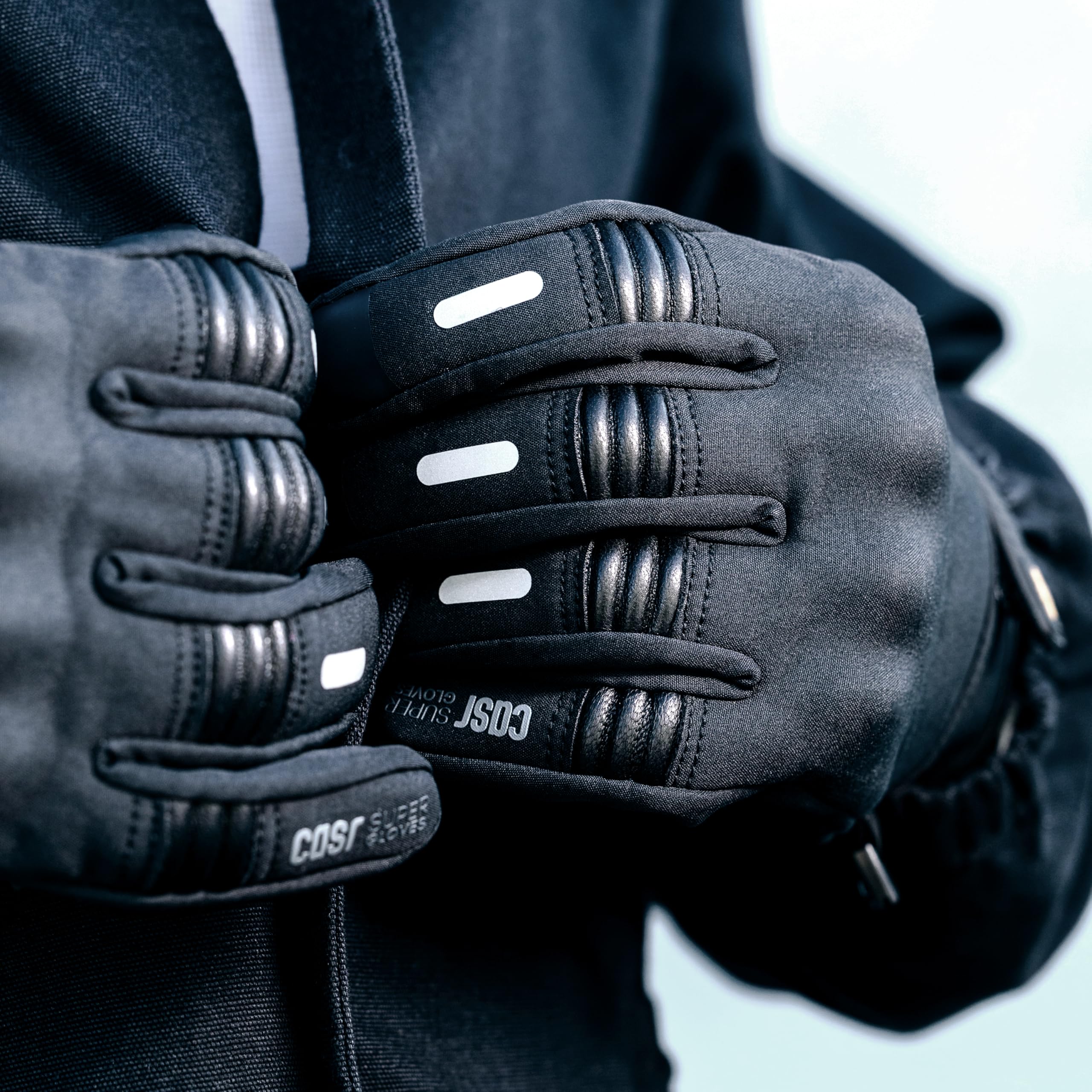 CASR Super Gloves Gant Moto Homologué Noir Taille M