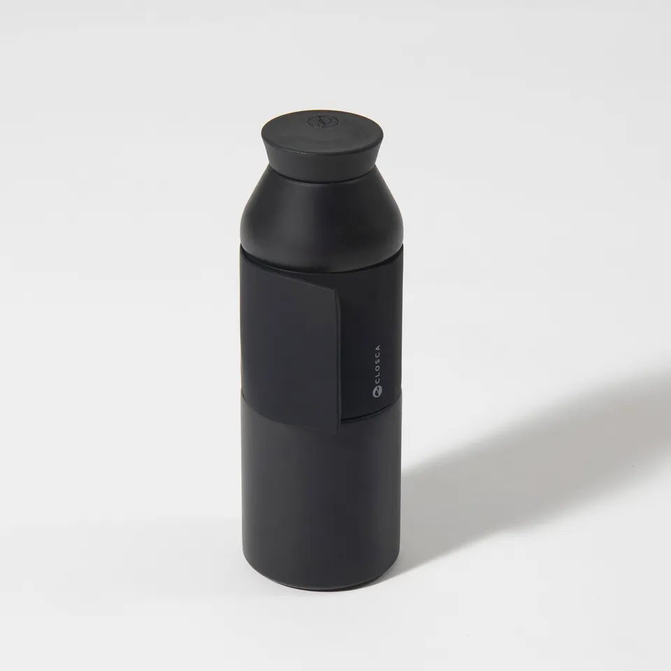 Closca Travel Black gourde isotherme 450 ml inox noir