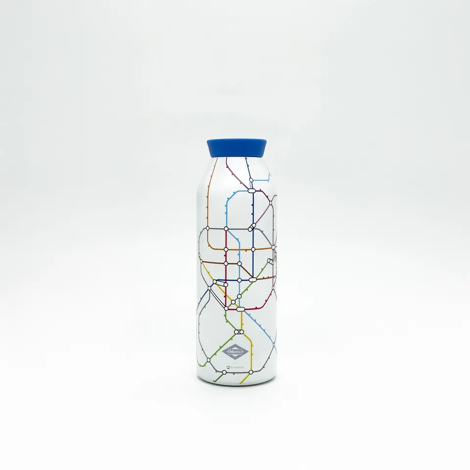 Closca Thermo Minimal Madrid Blue gourde isotherme 450ml bleue