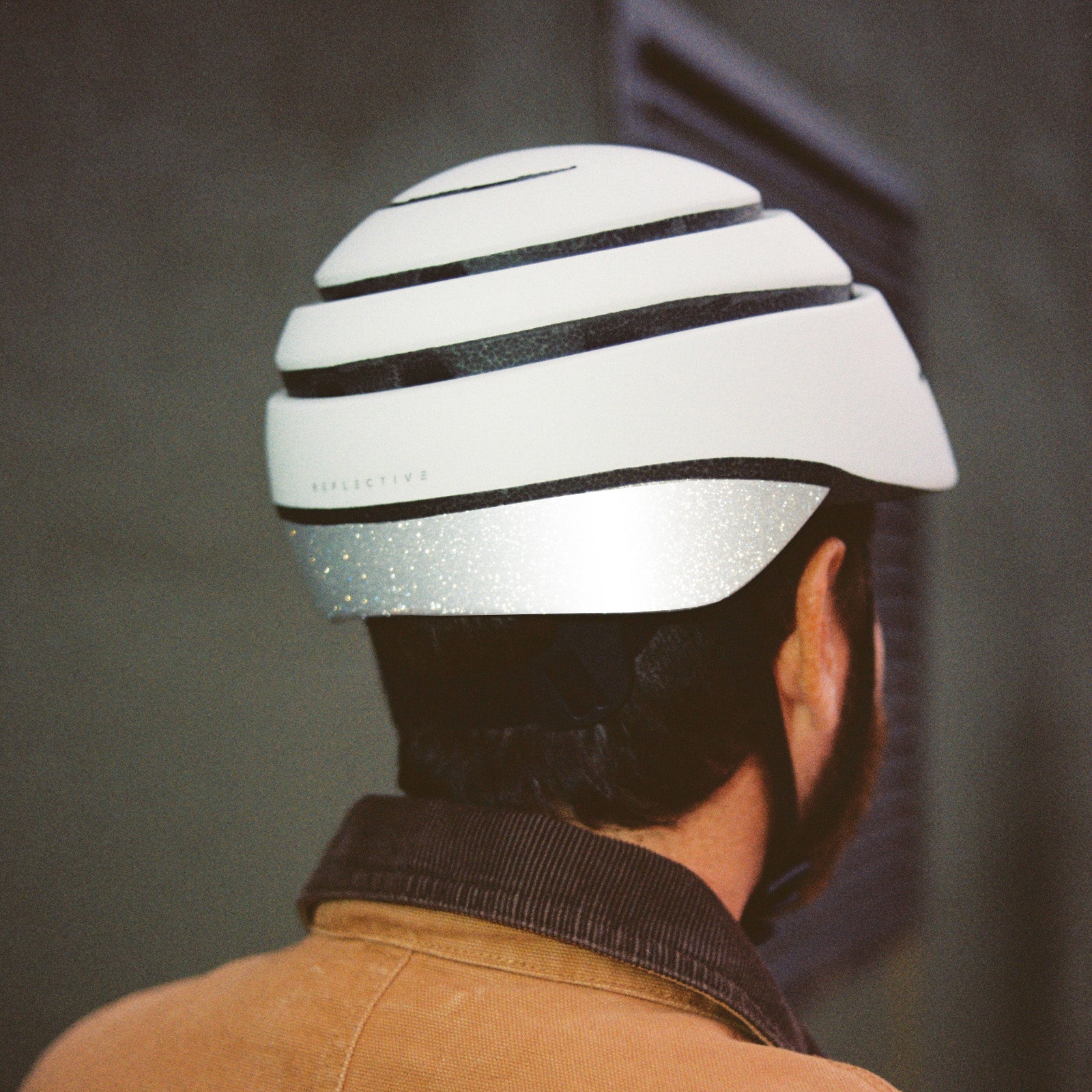 Closca Loop White Reflective Silver casque vélo Medium