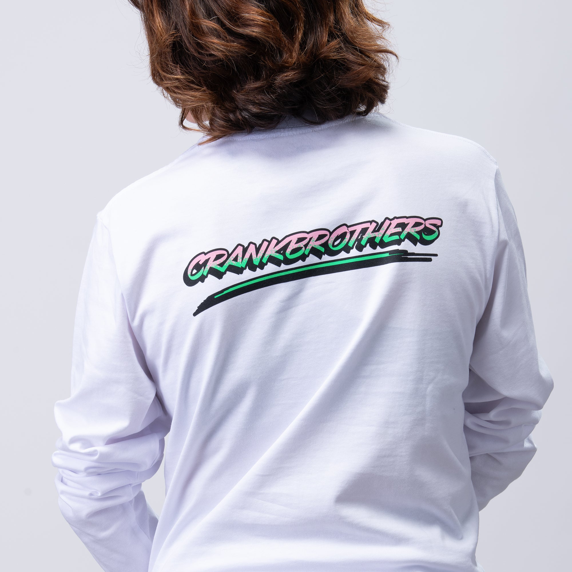 Crankbrothers Champions T-shirt Manches Longues Blanc 100% Coton