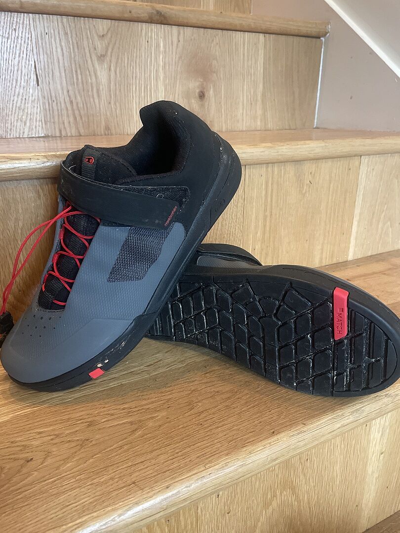Crankbrothers Stamp Speed Lace Chaussures Gris/Rouge