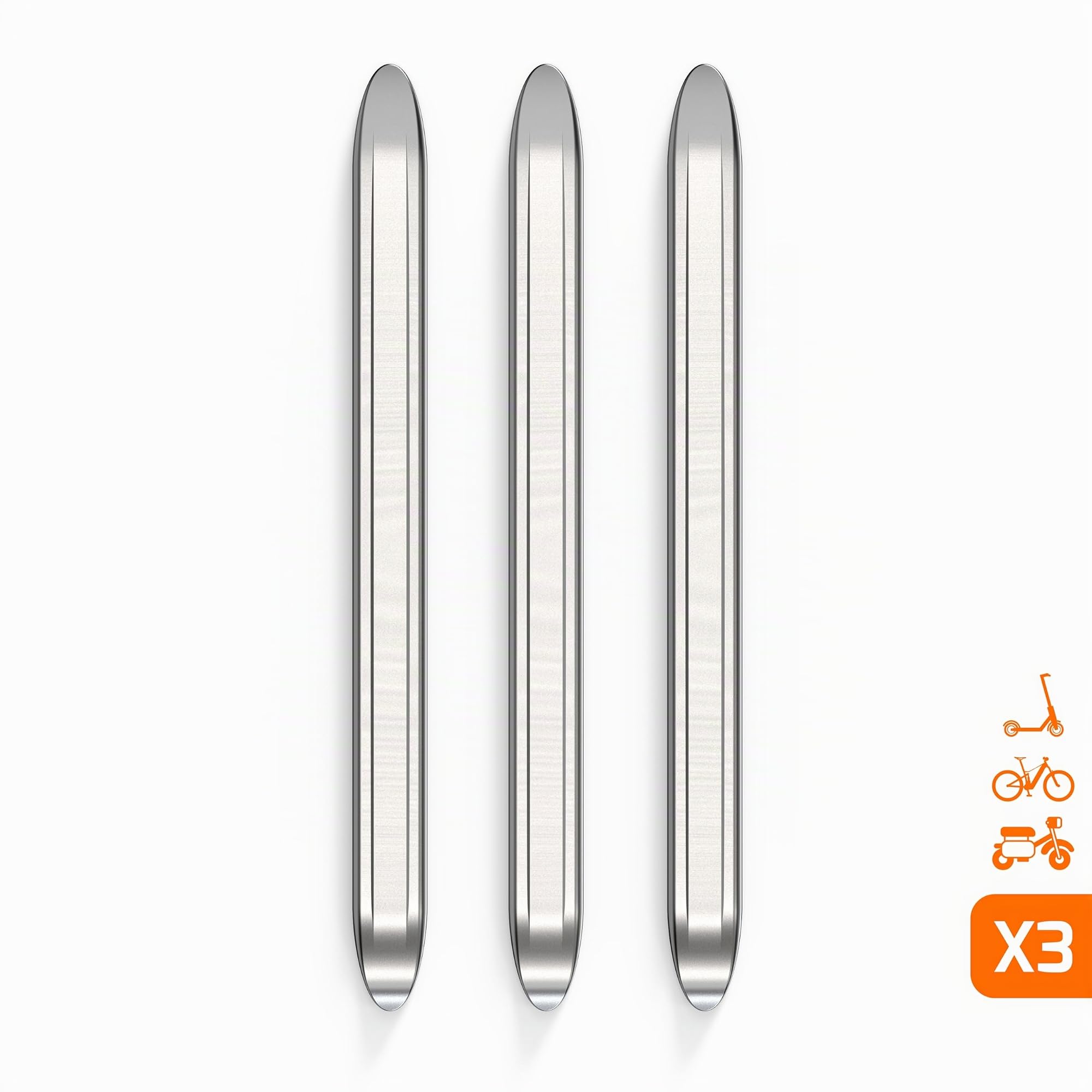 CASR Démonte-Pneu Métal Gris Lot de 3 Levier XL