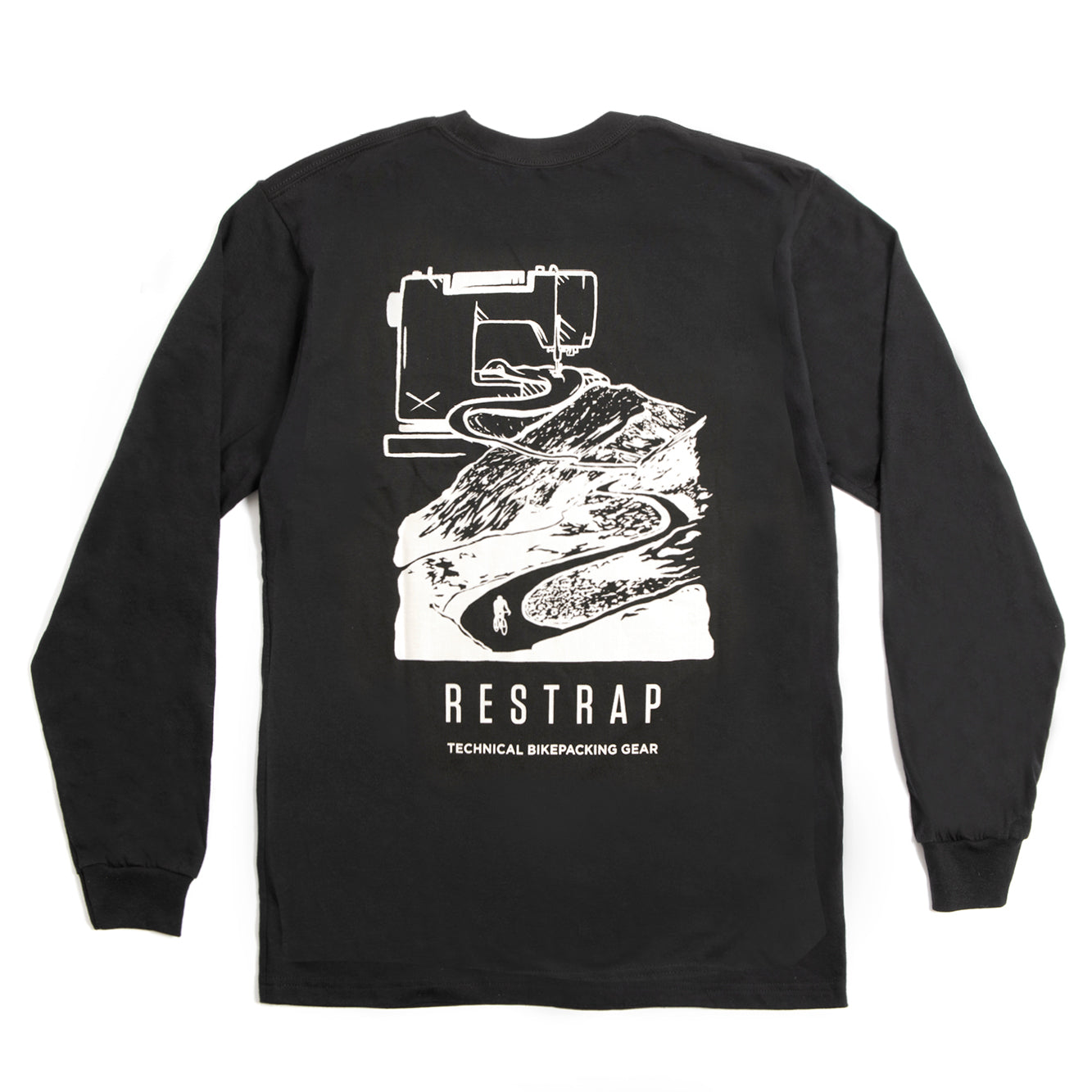 Restrap Clothing T-shirt Manches Longues Noir 100% coton
