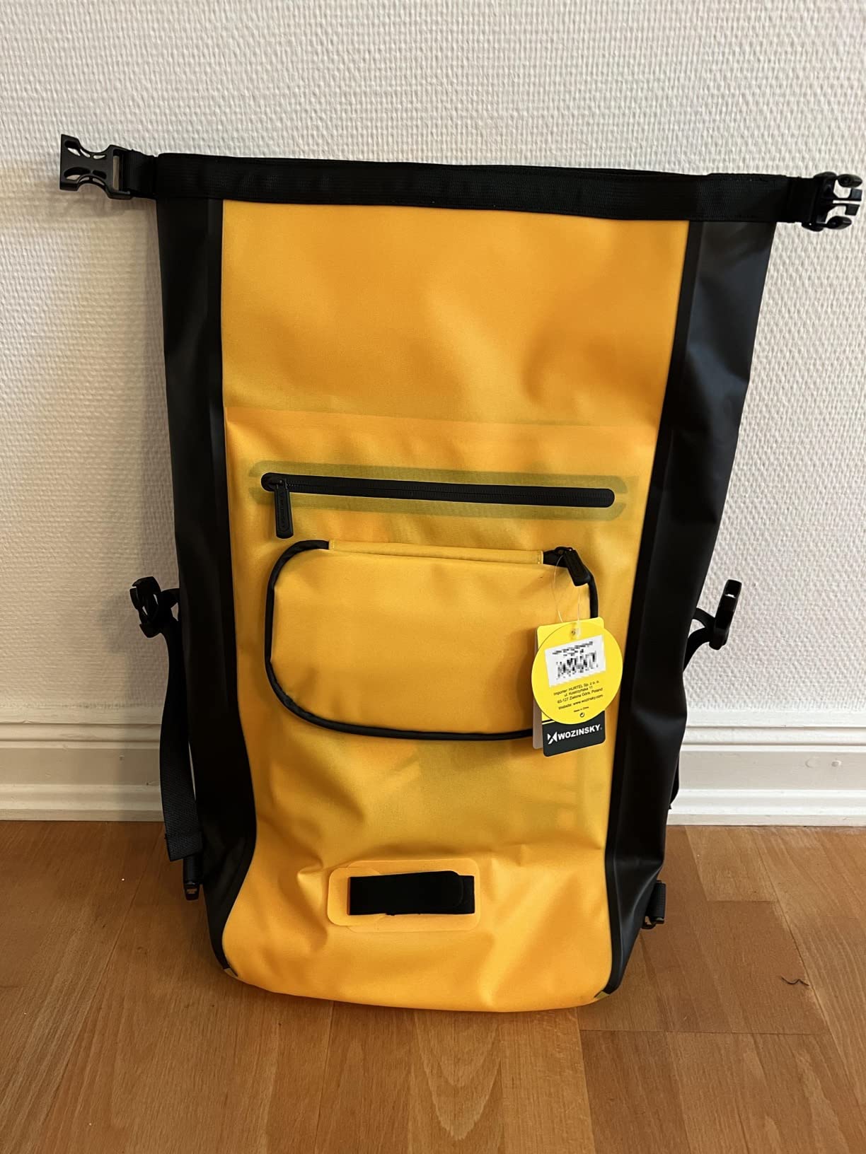 Wozinsky Sacoche Porte-Bagages Vélo Étanche 23L Noire