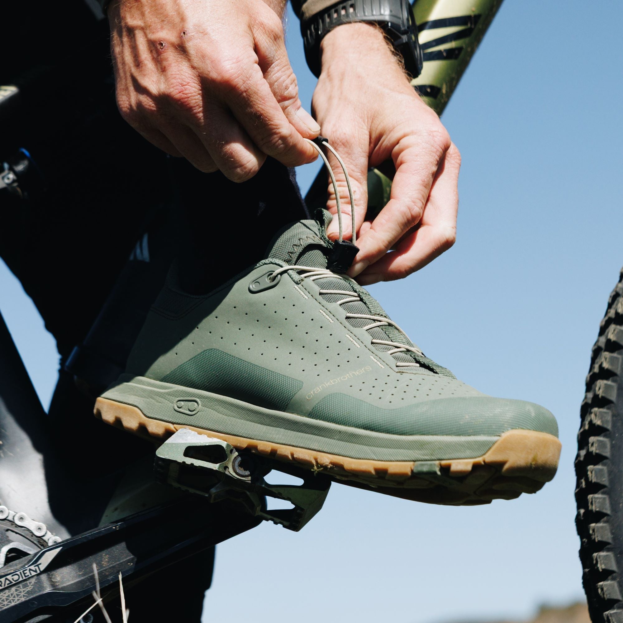 Crankbrothers Mallet Trail Speed Lace chaussures VTT vert pointure 42