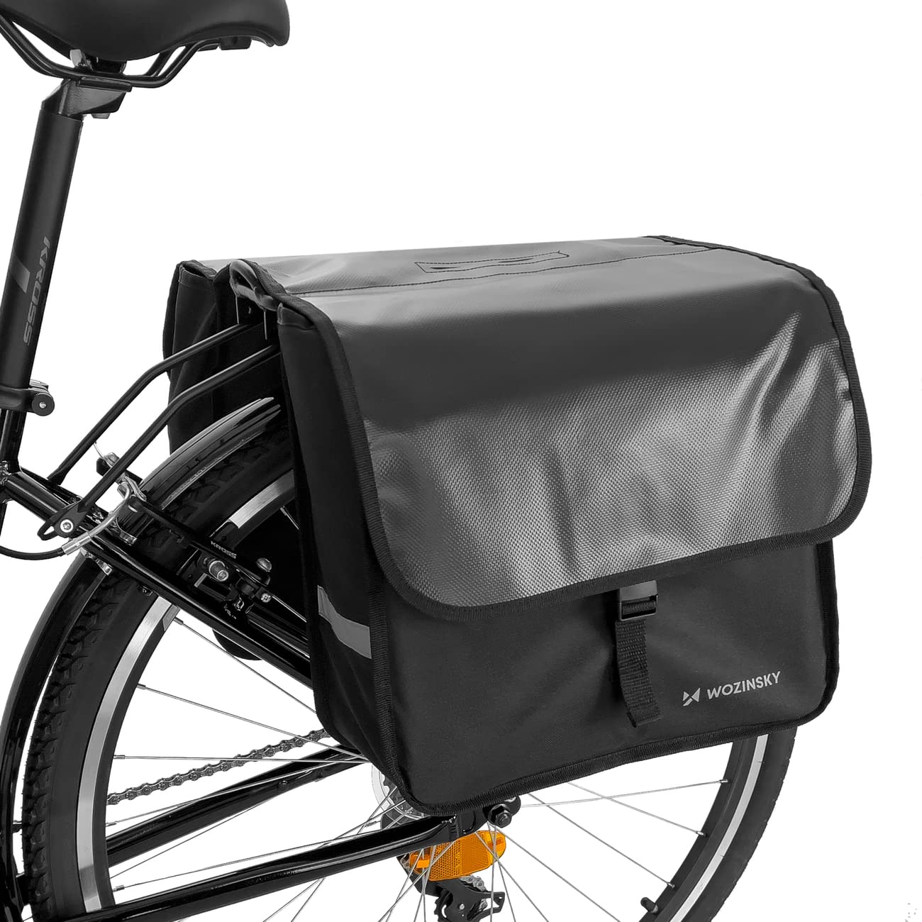 Wozinsky WBB34BK sacoche porte-bagages double 28L noire