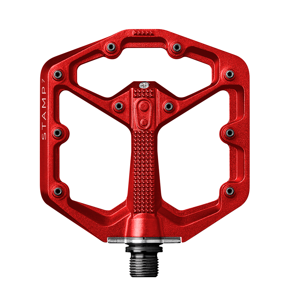 Crankbrothers Stamp 7 Small pédales plates bleu électrique alu
