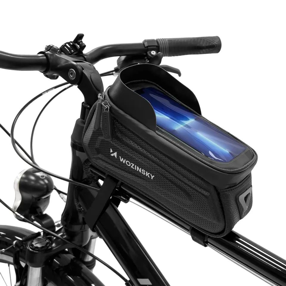 WOZINSKY Sacoches de cadre WBB28BK sacoche vélo 1,7 L noire