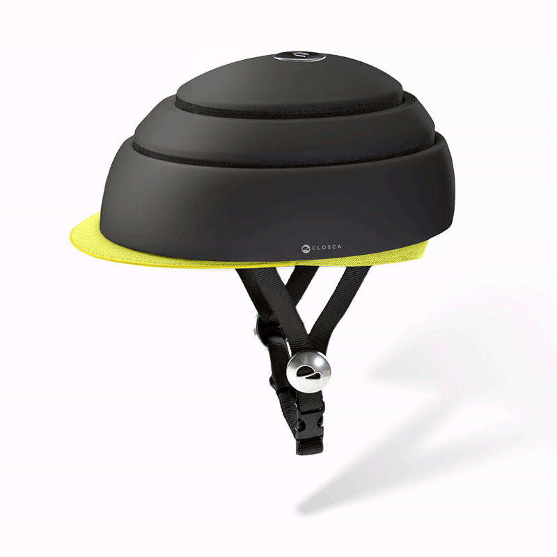 Closca Helmet Visor Casque Vélo Pliable Noir