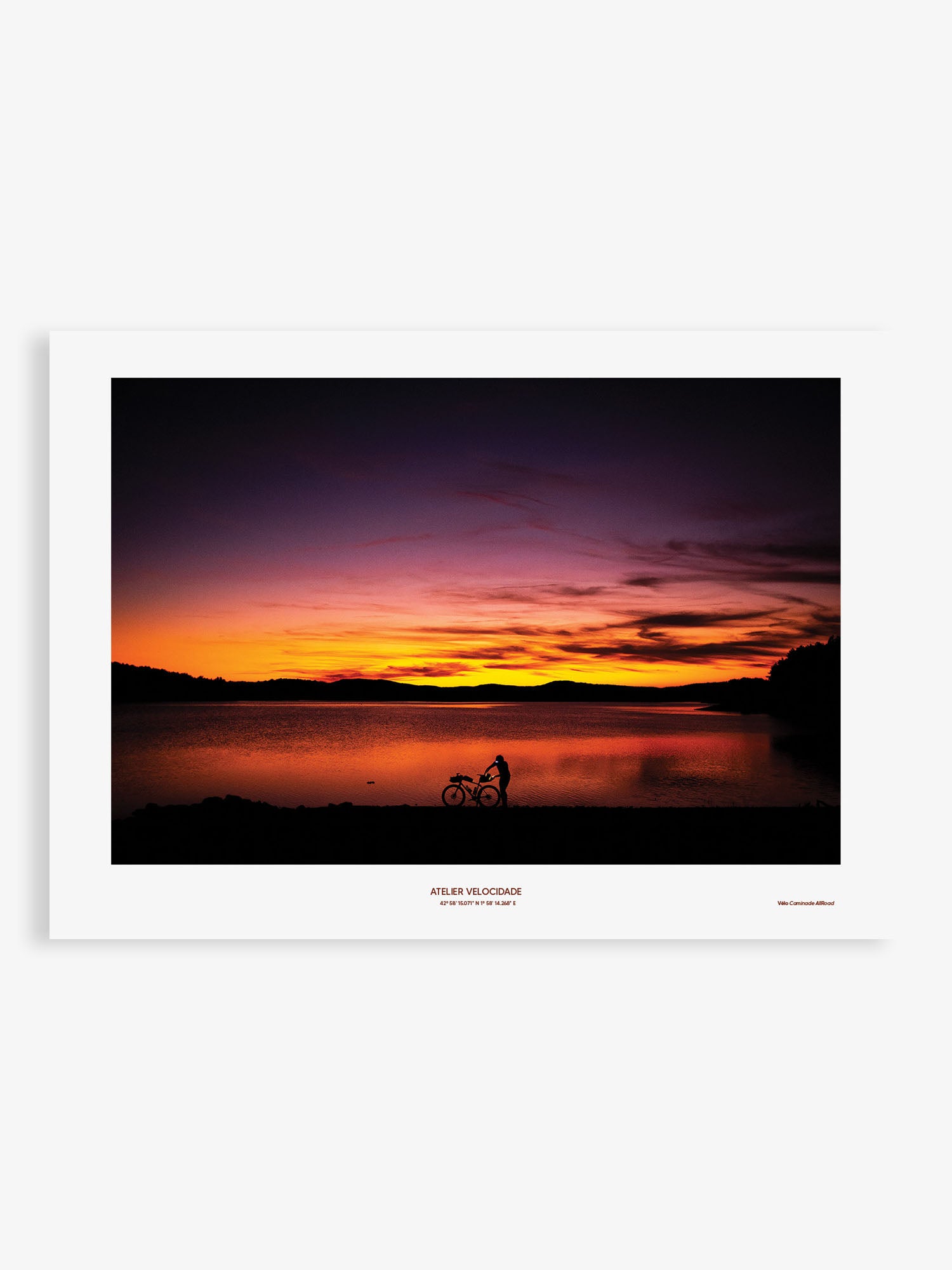 Atelier Velocidade Photo 50x70 affiche bikepacking nº 6