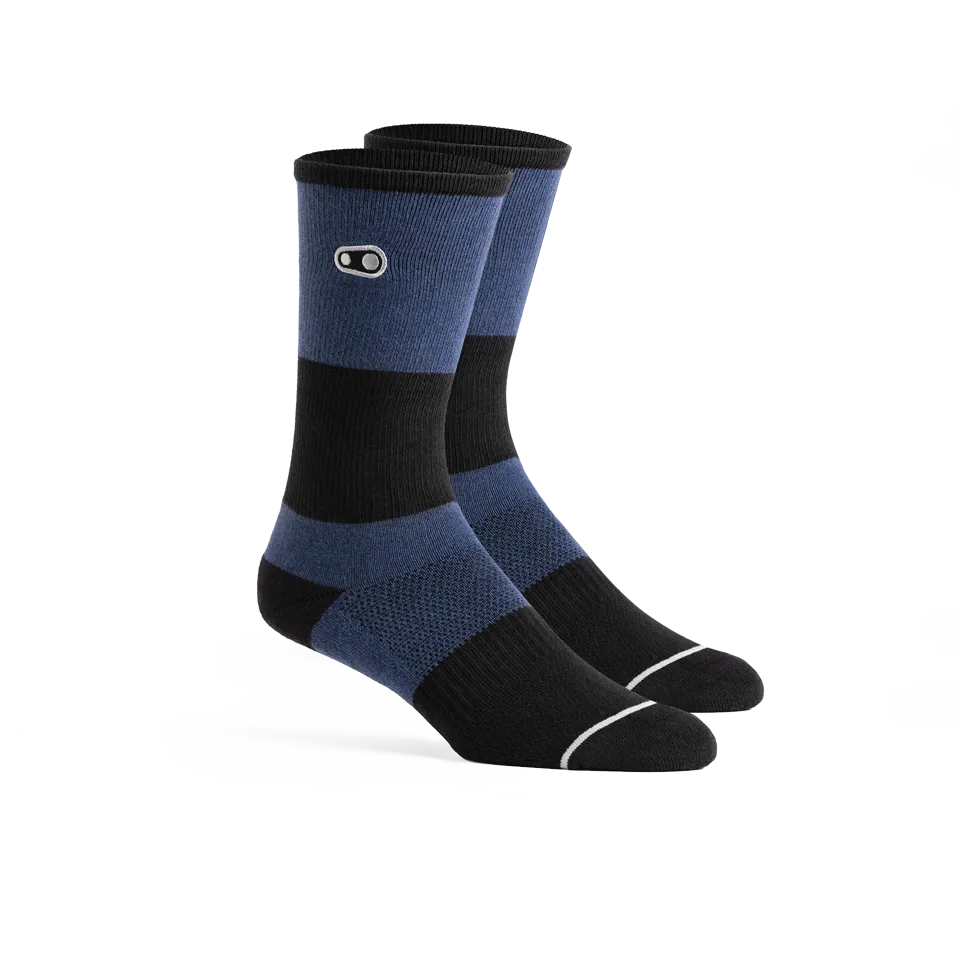 Crankbrothers Icon chaussette vélo bleu marine S/M coton