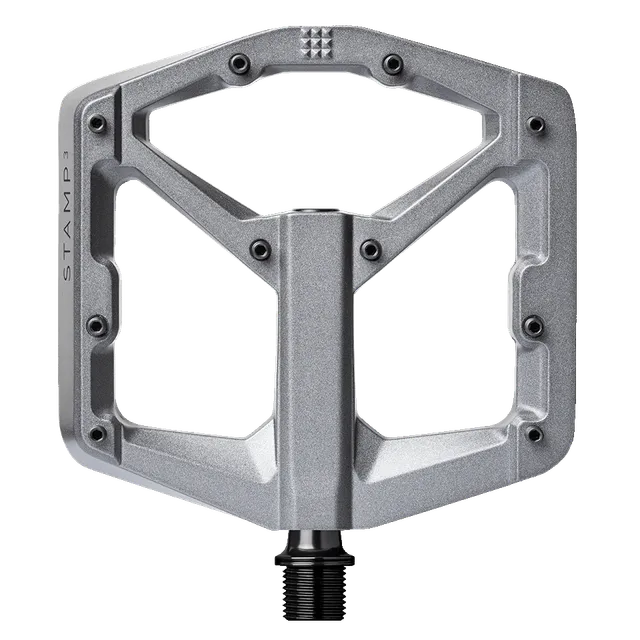 Crankbrothers Stamp 3 Large pédale plate magnésium gris