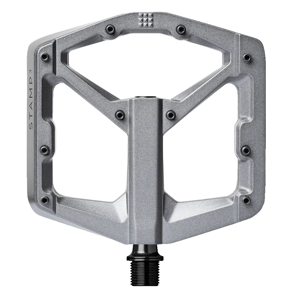 Crankbrothers Stamp 3 Large pédale plate magnésium gris