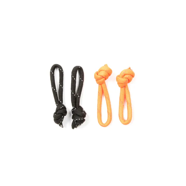 Restrap Spares Zip Pull Paracord tirettes zip noir orange
