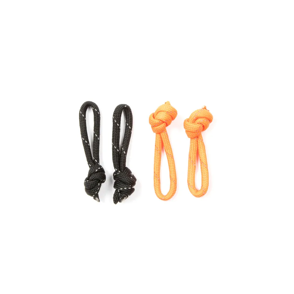 Restrap Spares Zip Pull Paracord tirettes zip noir orange
