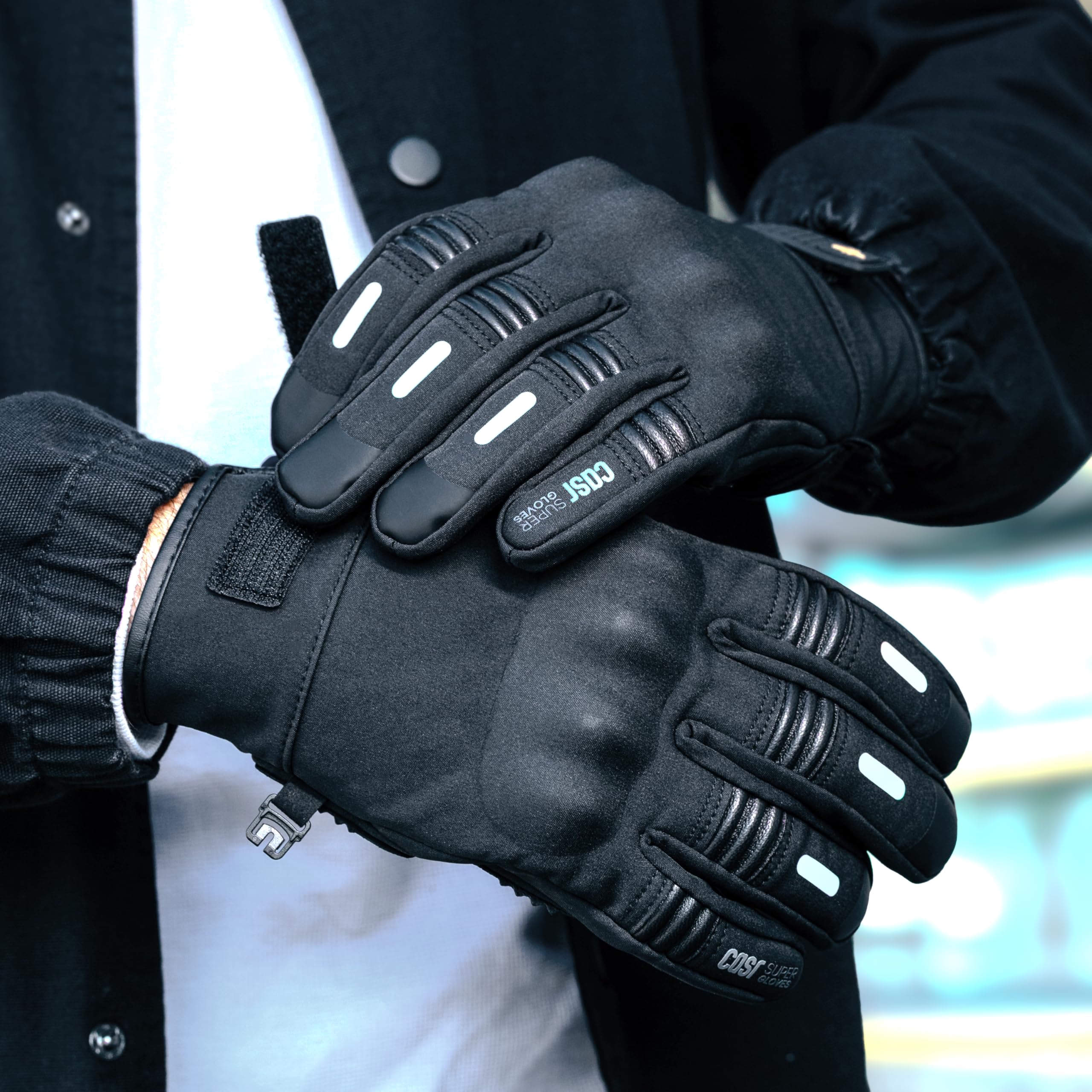 CASR Super Gloves Gant Moto Homologué Noir Taille M