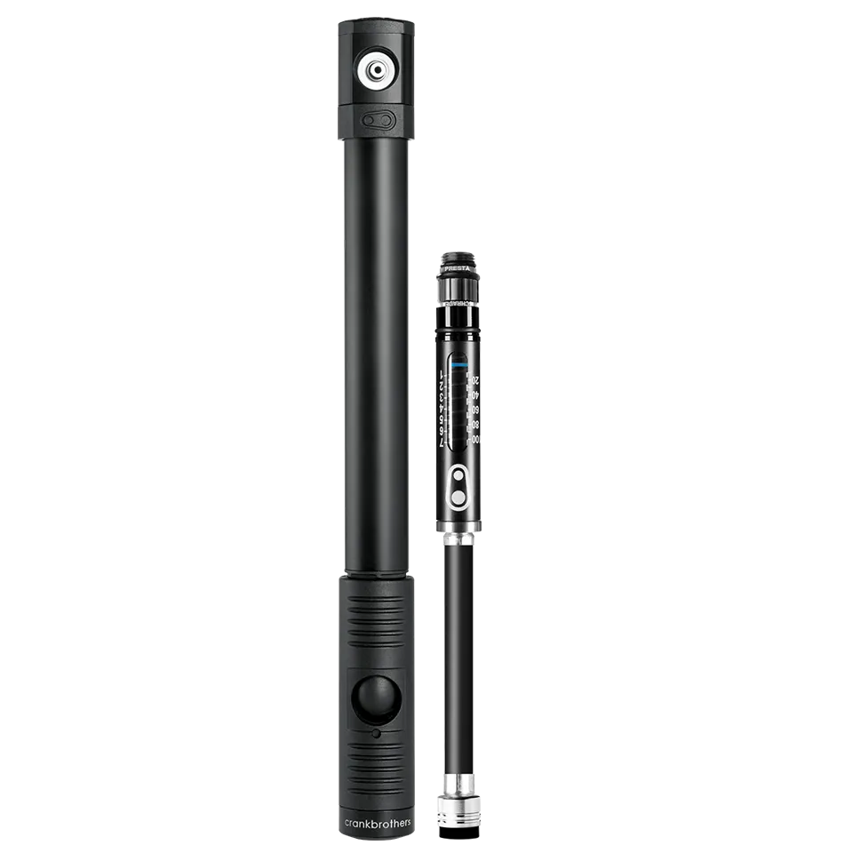Crankbrothers Klic HP Gauge pompe vélo main manomètre Midnight
